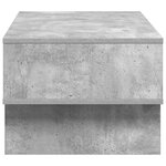 vidaXL Table basse Gris béton 80 x 46 x 35 cm Bois d'ingénierie