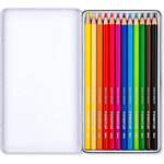Crayon de couleur design journey  étui métal de 12 staedtler