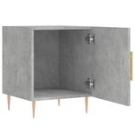 vidaXL Tables de chevet 2 Pièces gris béton 40x40x50 cm bois d’ingénierie