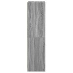 vidaXL Buffet avec porte en verre sonoma gris 35x37x142 cm