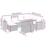 vidaXL Salon de jardin avec coussins 8 Pièces beige résine tressée