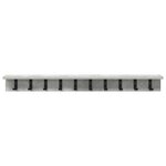 vidaXL Porte-manteau mural Gris béton 100 x 10.5 x 10.5 cm