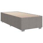 vidaXL Cadre de lit sans matelas taupe 100x200 cm tissu