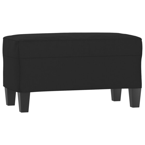 Banc banquette noir 70 x 35 x 41 cm tissu microfibre 02_0010494