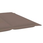 vidaXL Chaise longue à bascule avec coussin Bois de teck solide
