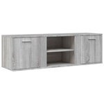 vidaXL Meuble TV sonoma gris 120x34x37 cm bois d'ingénierie
