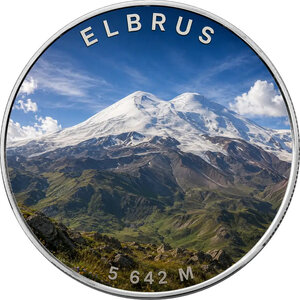 Monnaie ELBRUS Seven Summits 1 Oz Argent 1$ USA 2026 (PRÉCOMMANDE)