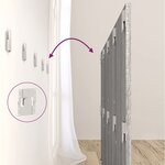 vidaXL Tête de lit avec armoires sonoma gris Bois d'ingénierie