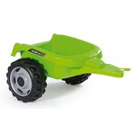 Smoby tracteur et remorque pour enfants farmer max vert et noir