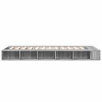 vidaXL Cadre de lit sonoma gris 90x200 cm bois d'ingénierie