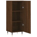 vidaXL Buffet Chêne marron 34 5x34x90 cm Bois d'ingénierie
