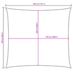 vidaXL Voile de parasol tissu oxford rectangulaire 2 5x3 m vert foncé