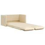 vidaXL Canapé-lit 2 en 1 crème 112x174x55 cm tissu