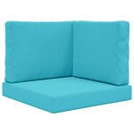 vidaXL Coussin de canapé d'extérieur Polyester Turquoise 60 x 60 cm
