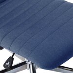 vidaXL Chaises à manger 2 Pièces bleu tissu