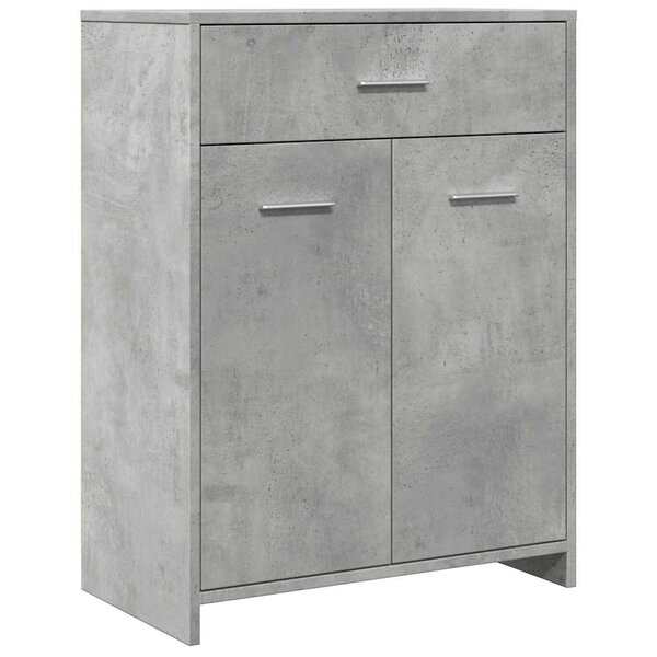 vidaXL Armoire de salle de bain Gris béton 60x33x80 cm Aggloméré