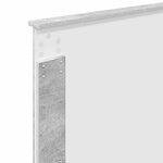vidaXL Tête de lit avec tête de lit Gris béton 80 cm Bois d'ingénierie