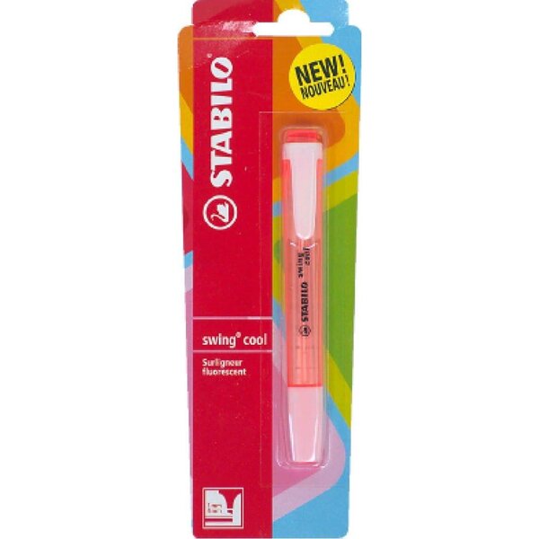 Surligneur de poche SWING COOL Pointe Biseautée 1 - 4 mm - Orange STABILO