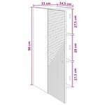 vidaXL Armoire Murale Sonoma gris 33 x 34 5 x 90 cm Bois d'ingénierie