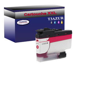 T3AZUR- Cartouche compatible avec Brother LC3233 XL Magenta pour Brother DCP-J1100DW  MFC-J1300DW