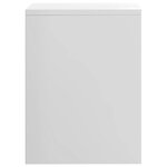 vidaXL Table de chevet Blanc brillant 40x30x40 cm bois d'ingénierie