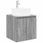 vidaXL Vanité de lavabo mural Sonoma gris 49 5 x 44 5 x 65 cm