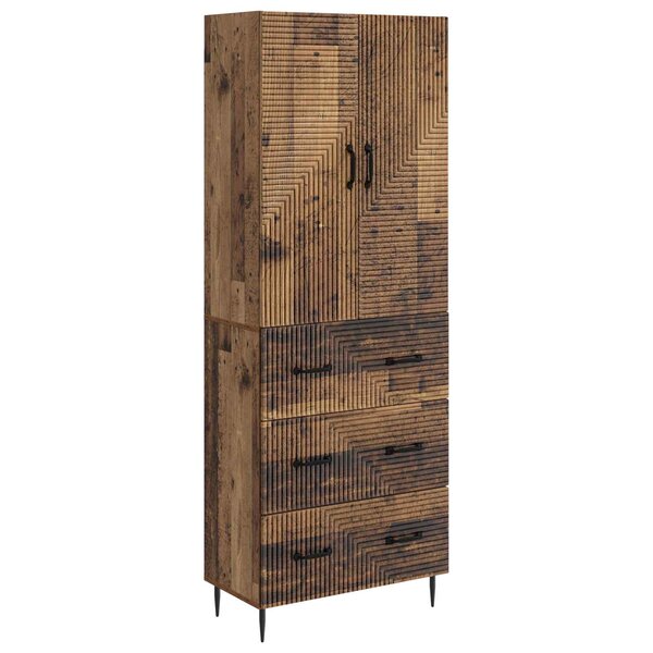 vidaXL Ensemble de Meubles 2 Pièces Bois ancien 66 x 34 5 x 90 cm