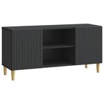vidaXL Meuble TV 102 x 34 5 x 50 cm Noir Bois d'ingénierie