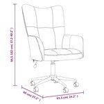 vidaXL Chaise de relaxation Vert clair Velours