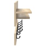 vidaXL Porte-manteau mural avec étagère avec stockage Chêne sonoma 90 x 15 x 36 cm