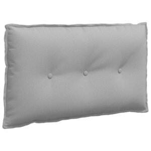 vidaXL Coussin de Dos Gris nuage 80 x 19 x 50 cm tissu