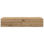 vidaXL Étagère murale avec tiroirs chêne artisanal bois d'ingénierie