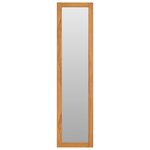 vidaXL Miroir mural avec étagères 30x30x120 cm Bois de teck massif