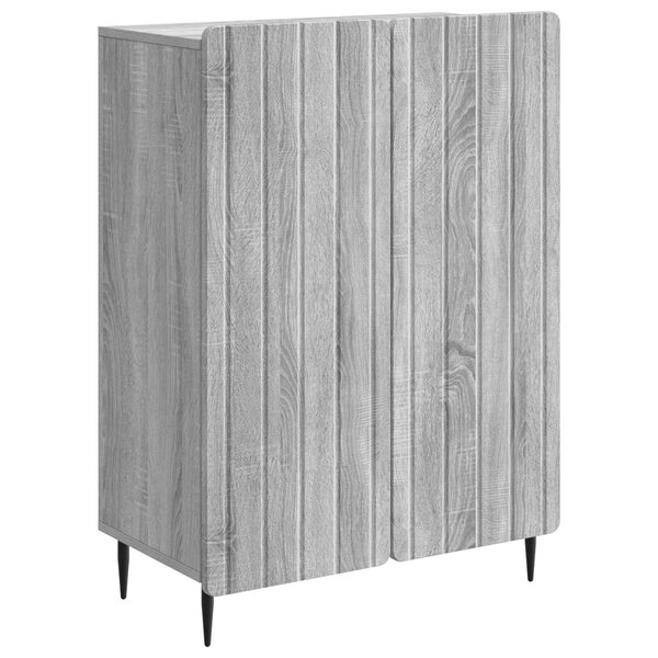 vidaXL Buffet Sonoma gris 66 x 34 5 x 92 cm Bois d'ingénierie
