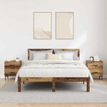 vidaXL Cabinet de chevet 2 Pièces Bois ancien 40 x 35 x 47 5 cm