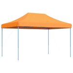 vidaXL Tente de fête Orange 279 x 410 x 315 cm Tissu Oxford