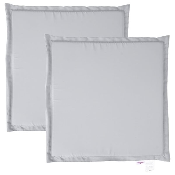 vidaXL Coussins de siège de jardin lot de 2 gris clair 45x45x2cm carré