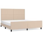 vidaXL Cadre de lit sans matelas cappuccino 160x200 cm similicuir