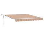 vidaXL Auvent Rétractable Multicolore 300 x 250 cm Polyester et métal