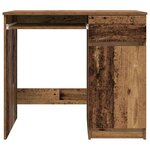 vidaXL Bureau vieux bois 86x49x76 cm bois d'ingénierie