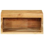 VidaXL Meuble TV mural 40x30x19 cm bois massif d'acacia