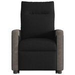 vidaXL Fauteuil inclinable électrique noir tissu