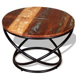 vidaXL Table basse Bois de récupération massif 60x60x40 cm