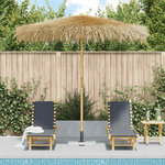 vidaXL Parasol en bambou avec toit en feuille de bananier 210 cm