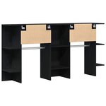 vidaXL Meuble d'entrée 2 Pièces Chêne noir 97.5 x 37 x 99 cm