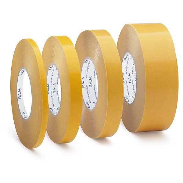 Ruban adhésif double face pvc raja 50 mm x 50 m (lot de 3)