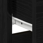 Armoires de chevet vidaXL 2 Pièces Chêne noir 40x40x50 cm en bois d'ingénierie