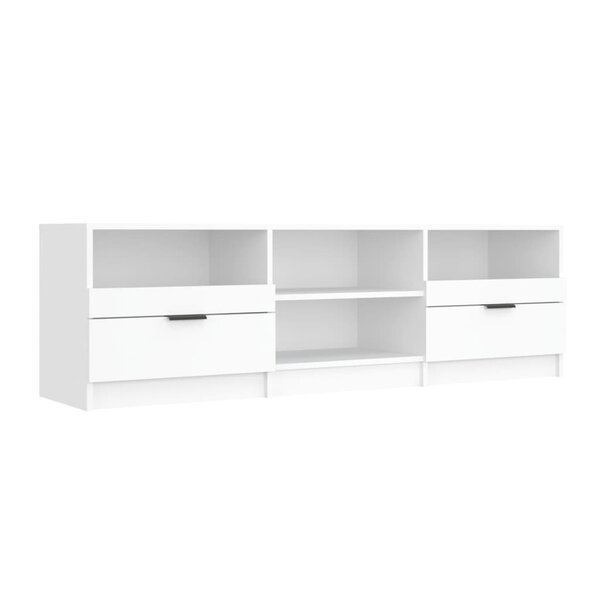vidaXL Meuble TV Blanc 150x33 5x45 cm Bois d'ingénierie
