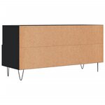 vidaXL Meuble TV noir 102x36x50 cm bois d'ingénierie