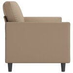 vidaXL Canapé à 2 places Cappuccino 140 cm Similicuir